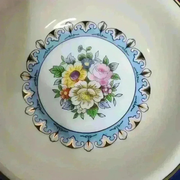 Vintage Noritake hand painted handled plate 7.5" - Picture 2 of 6